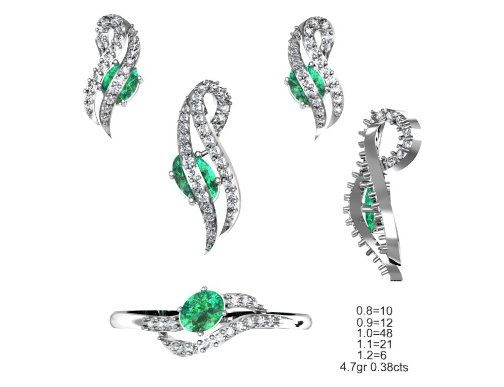 3D Jewelry Files Set Model 3DM STL 04=P ER R=164