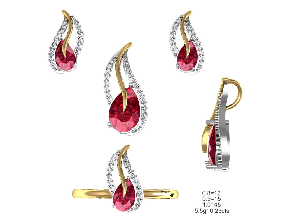 3D Jewelry Files Set Model 3DM STL 04=P ER R=165