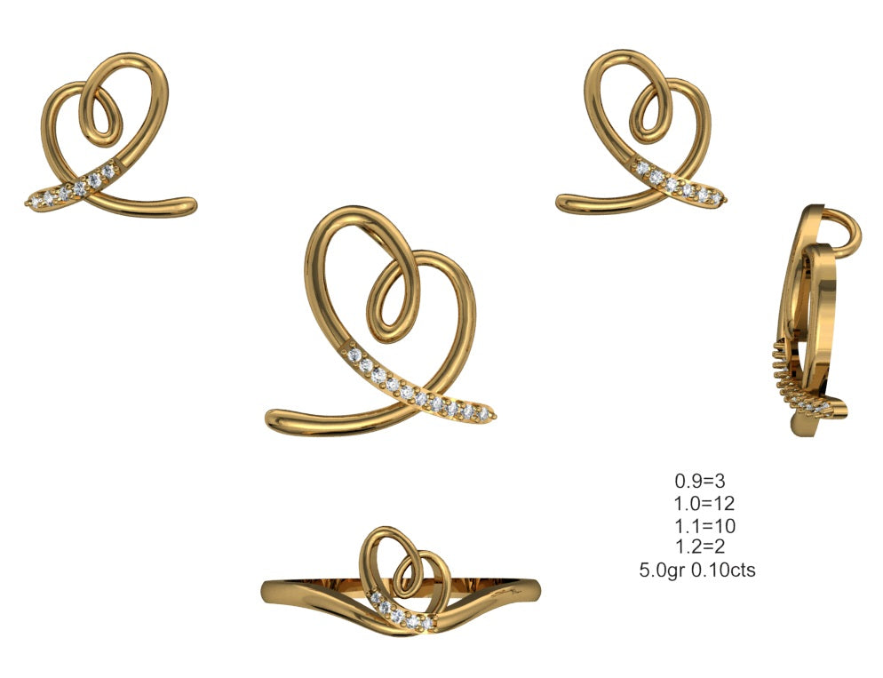 3D Jewelry Files Set Model 3DM STL 04=P ER R=17