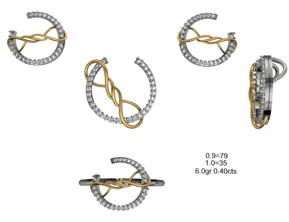 3D Jewelry Files Set Model 3DM STL 04=P ER R=18