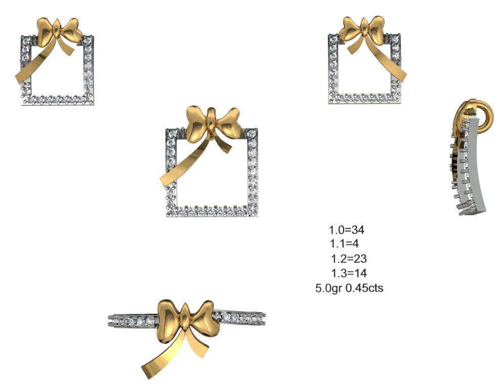 3D Jewelry Files Set Model 3DM STL 04=P ER R=21