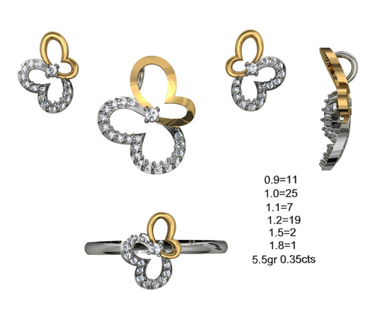 3D Jewelry Files Set Model 3DM STL 04=P ER R=42