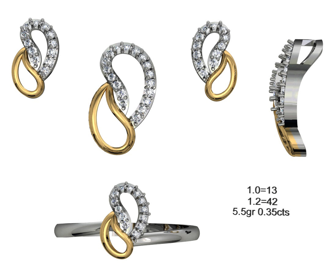 3D Jewelry Files Set Model 3DM STL 04=P ER R=44