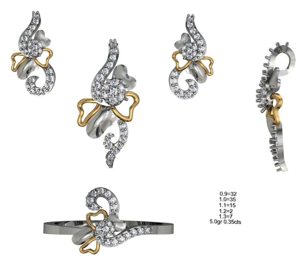 3D Jewelry Files Set Model 3DM STL 04=P ER R=56