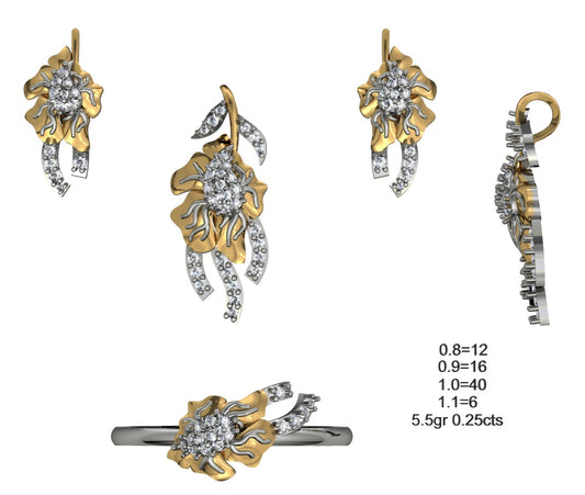 3D Jewelry Files Set Model 3DM STL 04=P ER R=58