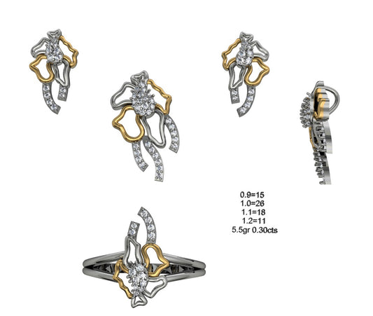 3D Jewelry Files Set Model 3DM STL 04=P ER R=61