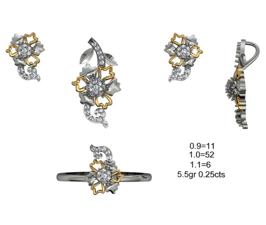 3D Jewelry Files Set Model 3DM STL 04=P ER R=61