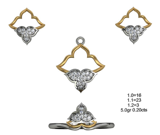 3D Jewelry Files Set Model 3DM STL 04=P ER R=64