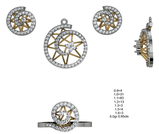 3D Jewelry Files Set Model 3DM STL 04=P ER R=67