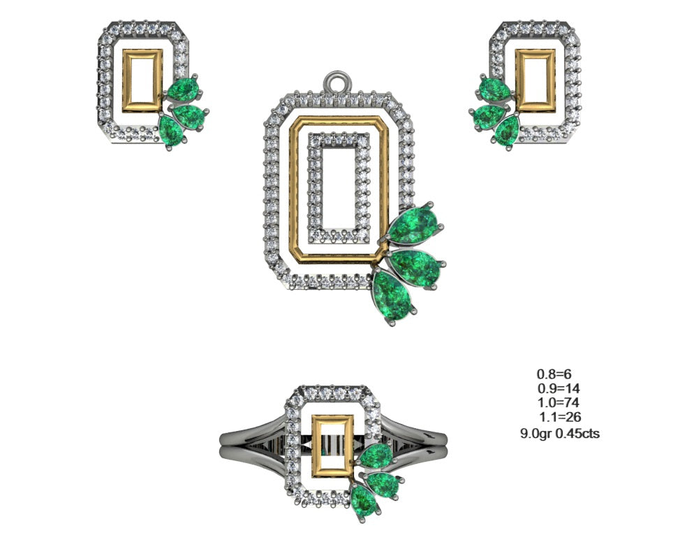 3D Jewelry Files Set Model 3DM STL 04=P ER R=81