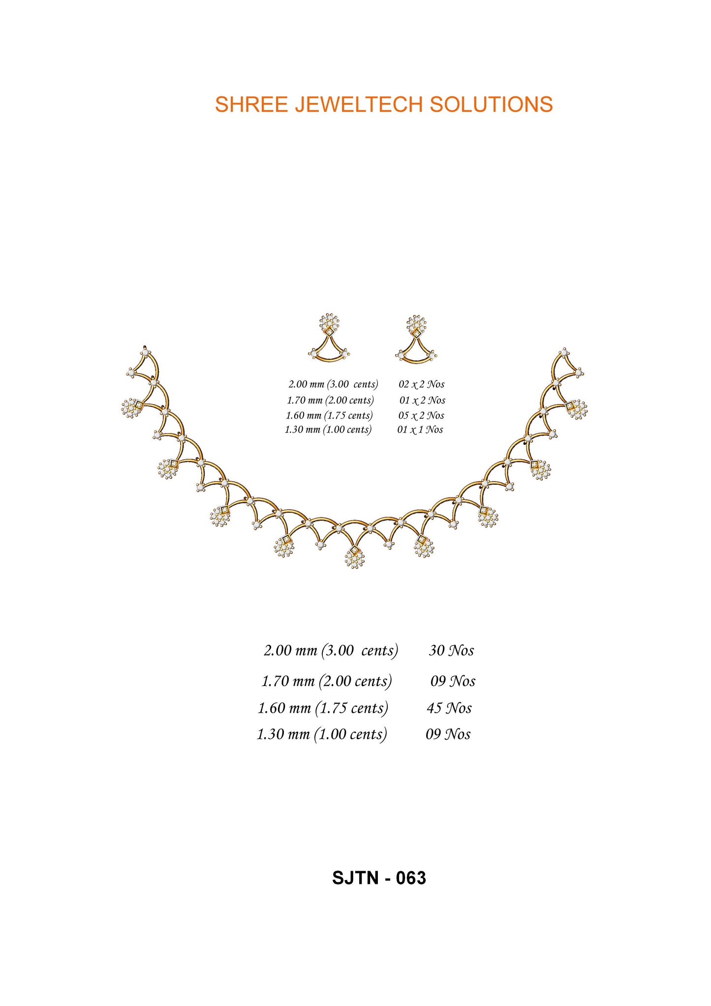 3D Jewelry Files Set Model 3DM STL  05=nk=47