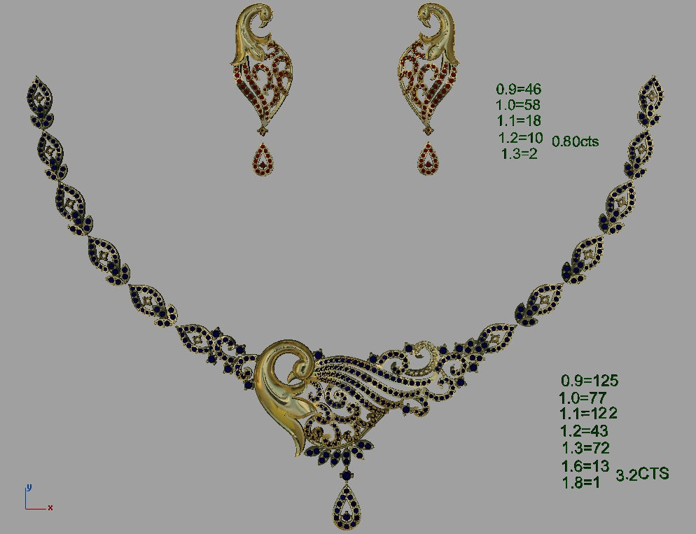 3D Jewelry Files Set Model 3DM STL 06=nk=20