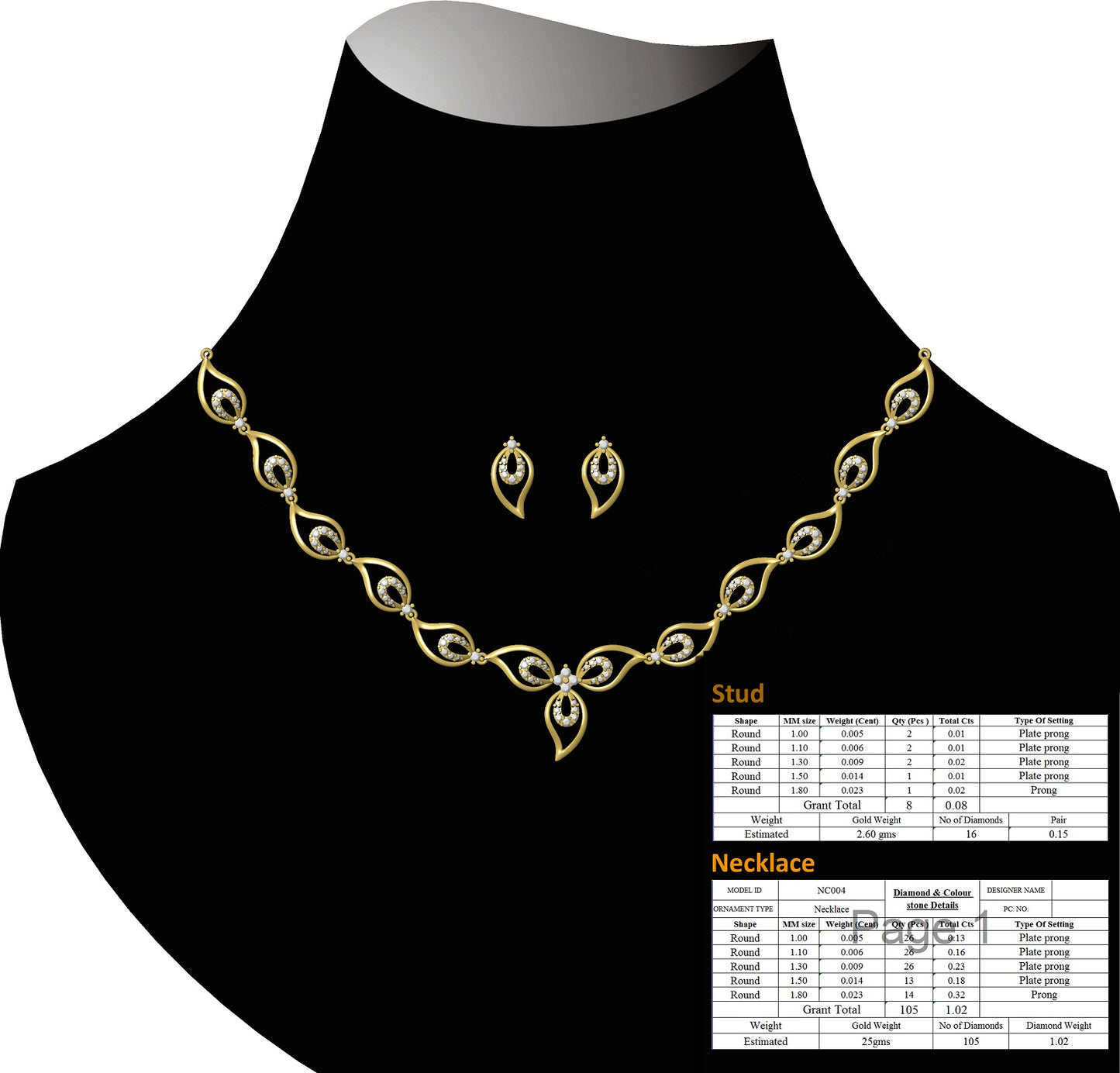 3D Jewelry Files Set Model 3DM STL 06=nk=26