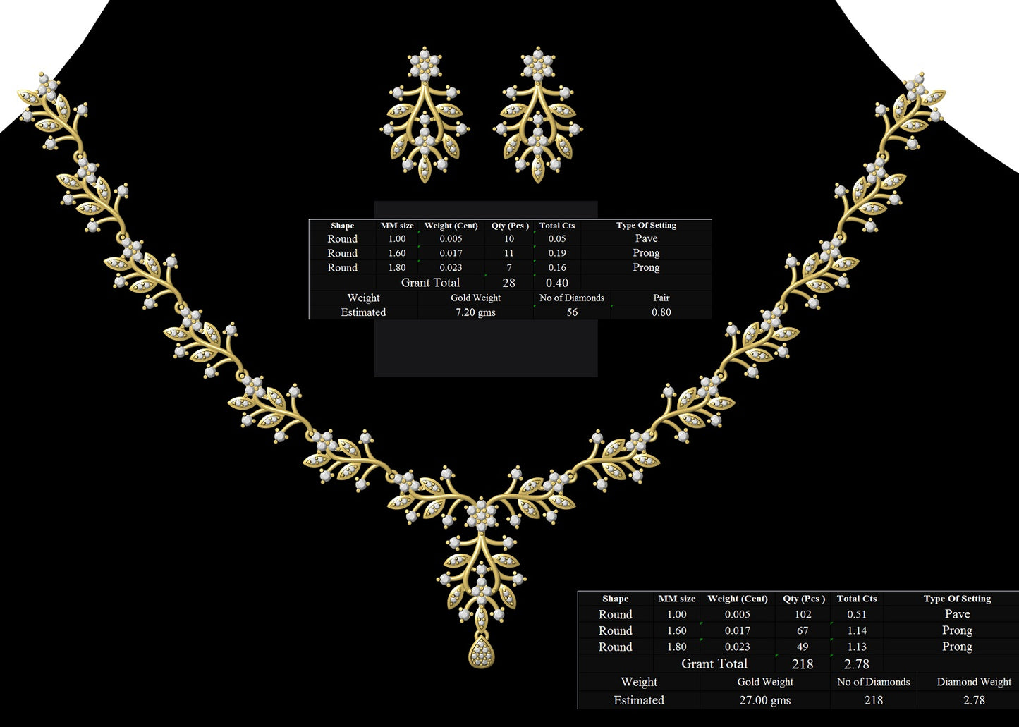 3D Jewelry Files Set Model 3DM STL 06=nk=40