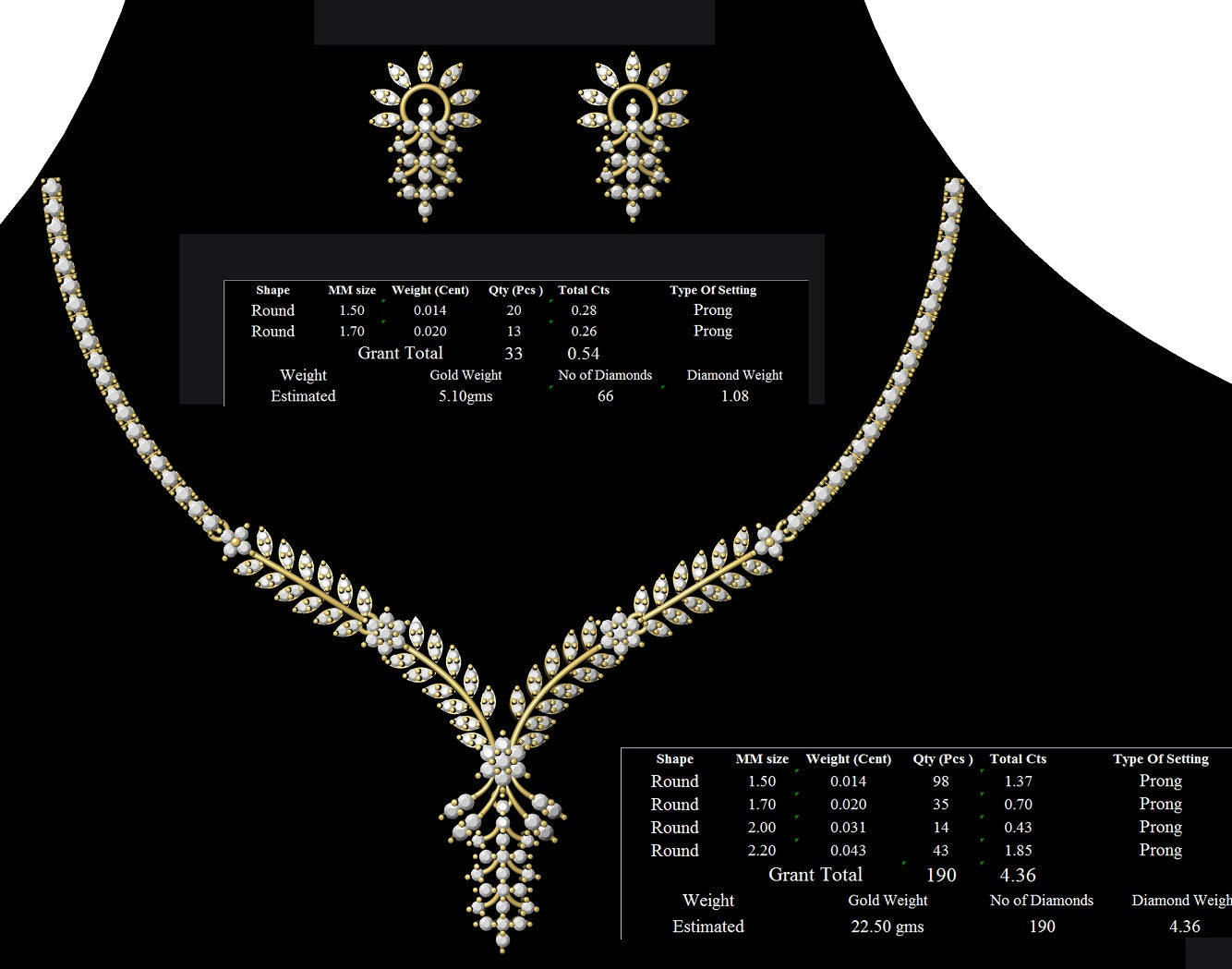 3D Jewelry Files Set Model 3DM STL 06=nk=74