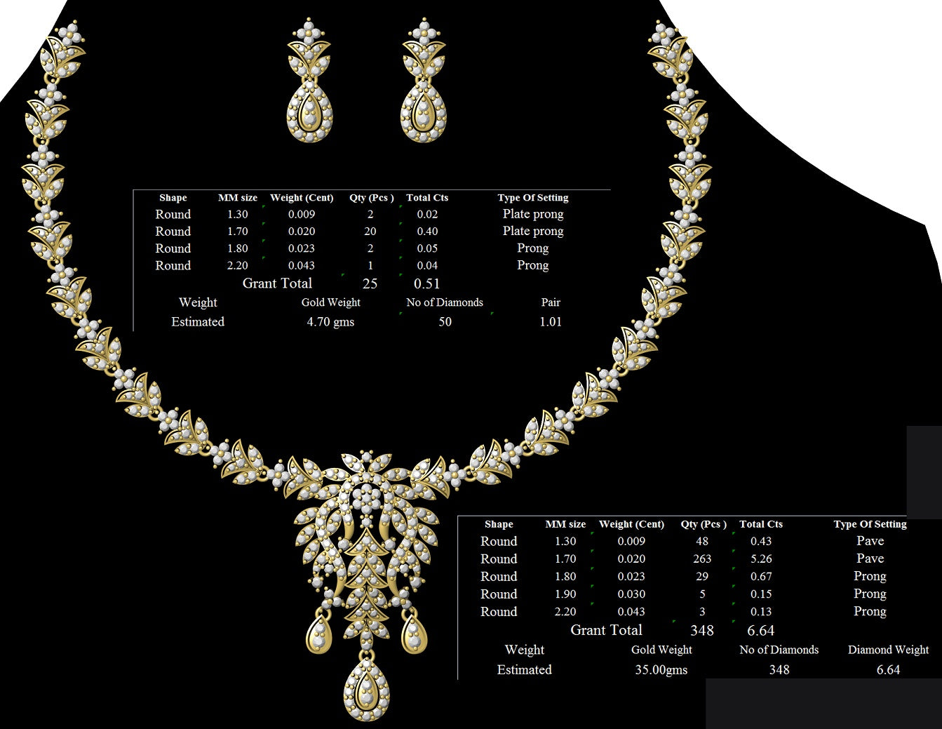 3D Jewelry Files Set Model 3DM STL 06=nk=75