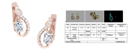 3D Jewelry Design Earring Files JCAD 10