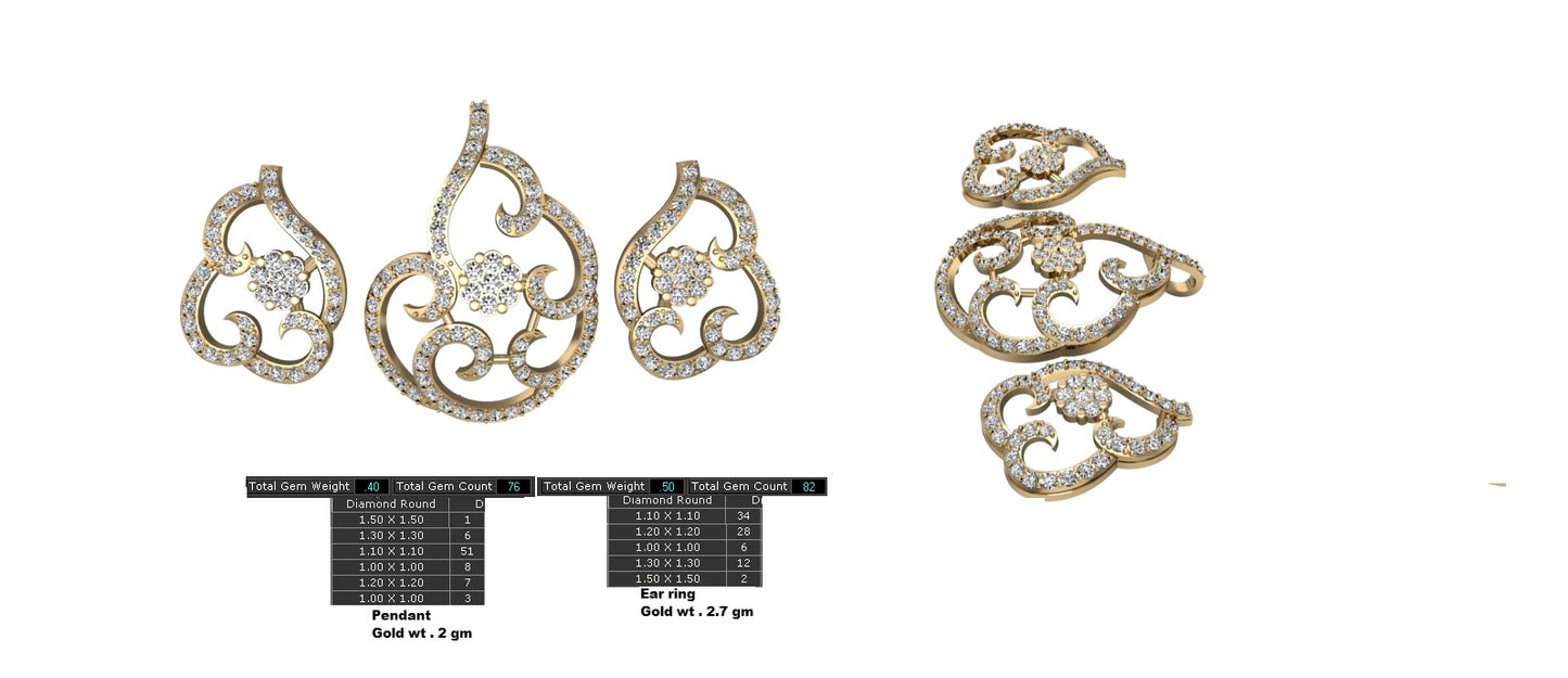 3D Jewelry Files Set Model 3DM STL 12=pds=05