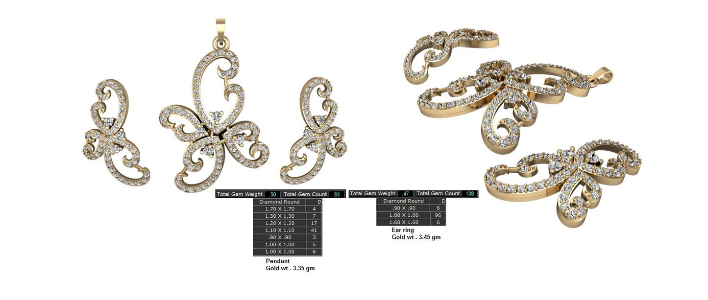 3D Jewelry Files Set Model 3DM STL 12=pds=116