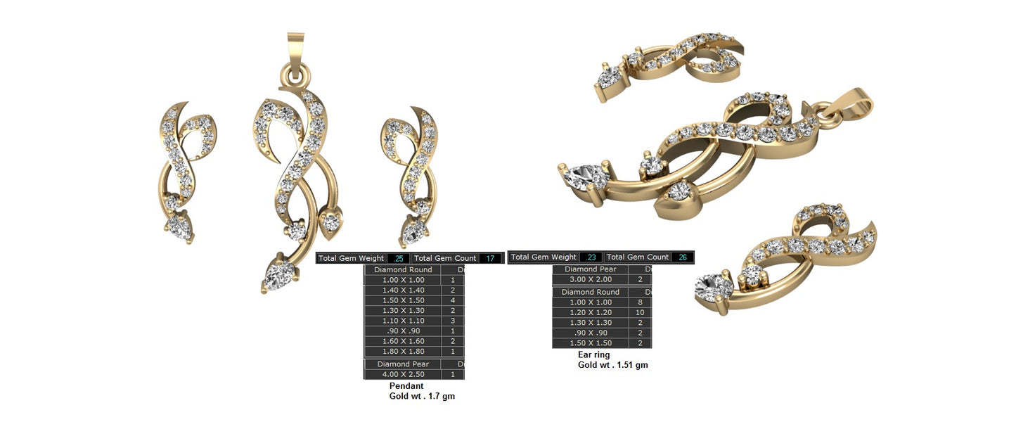 3D Jewelry Files Set Model 3DM STL 12=pds=41