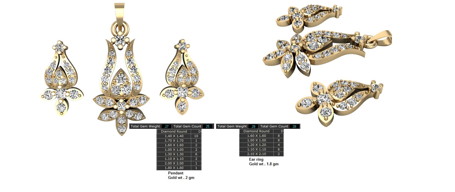 3D Jewelry Files Set Model 3DM STL 12=pds=46 – 3D Jewelry Models | STL ...