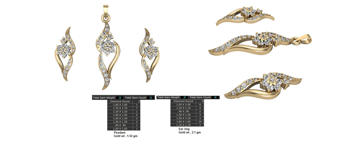 3D Jewelry Files Set Model 3DM STL 12=pds=54