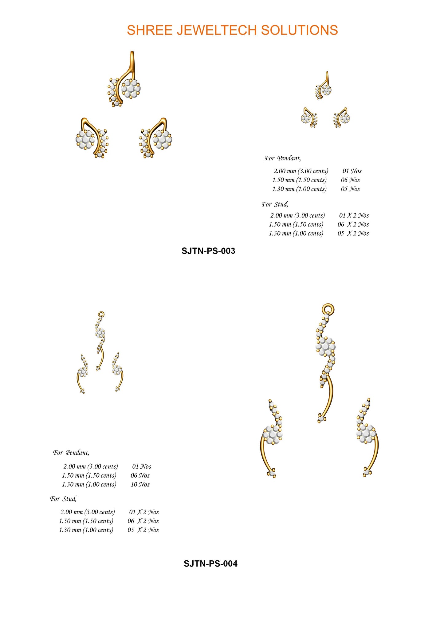 3D Jewelry Files Set Model 3DM STL 13=pds=178