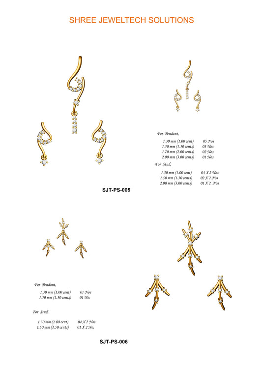 3D Jewelry Files Set Model 3DM STL 13=pds=179