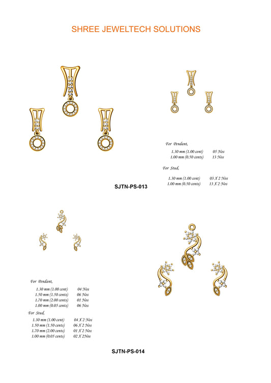 3D Jewelry Files Set Model 3DM STL 13=pds=183