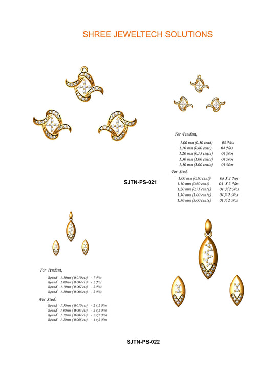 3D Jewelry Files Set Model 3DM STL 13=pds=185