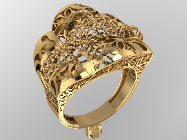 3D Jewelry Files Ring Model 3DM STL 142