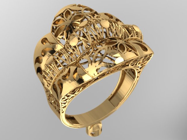 3D Jewelry Files Ring Model 3DM STL 143