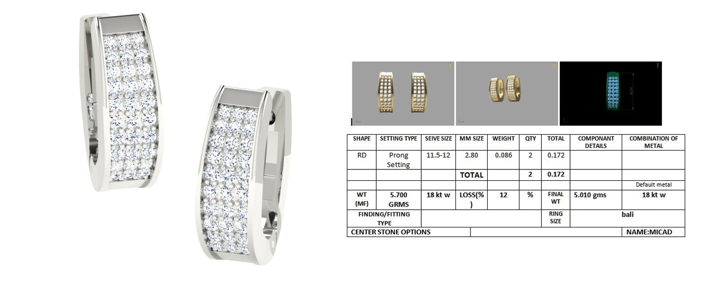 3D Jewelry Design Earring Files JCAD 14