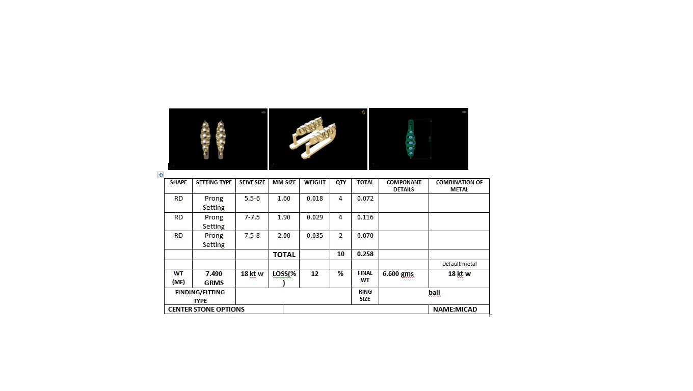 3D Jewelry Design Earring Files JCAD 18