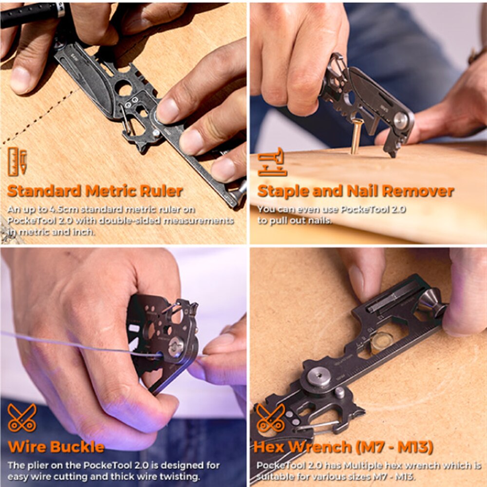 Be Prepared for Anything with the 30-in-1 Mini Pocket Survival Tool - Stainless Steel Compact Grade EDC Multi-Tool