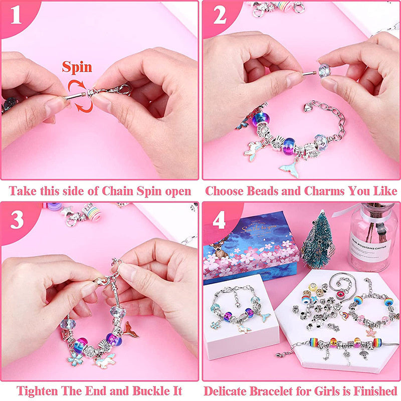 Get Creative with Our 112 PCS DIY Jewelry Charm Kit - Perfect for Making Unique Necklaces and Bracelets