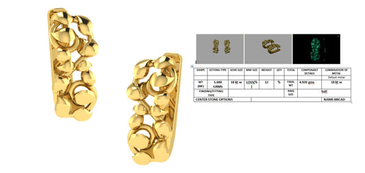 3D Jewelry Design Earring Files JCAD 20