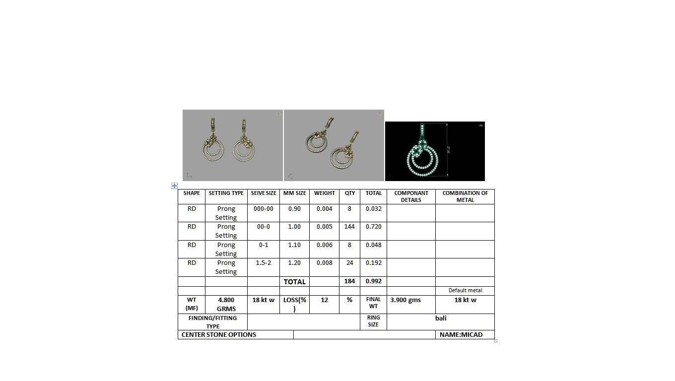 3D Jewelry Design Earring Files JCAD 22