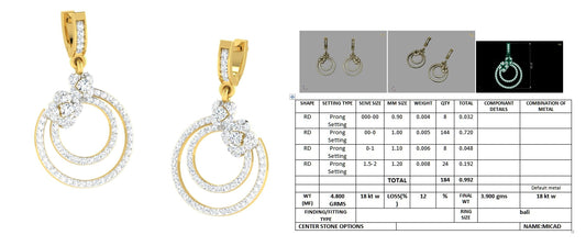 3D Jewelry Design Earring Files JCAD 22