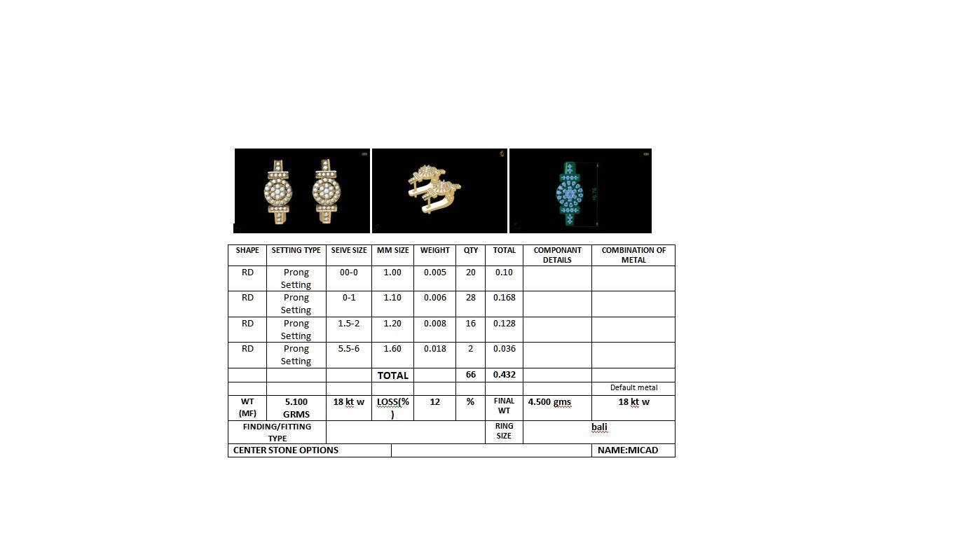 3D Jewelry Design Earring Files JCAD 25