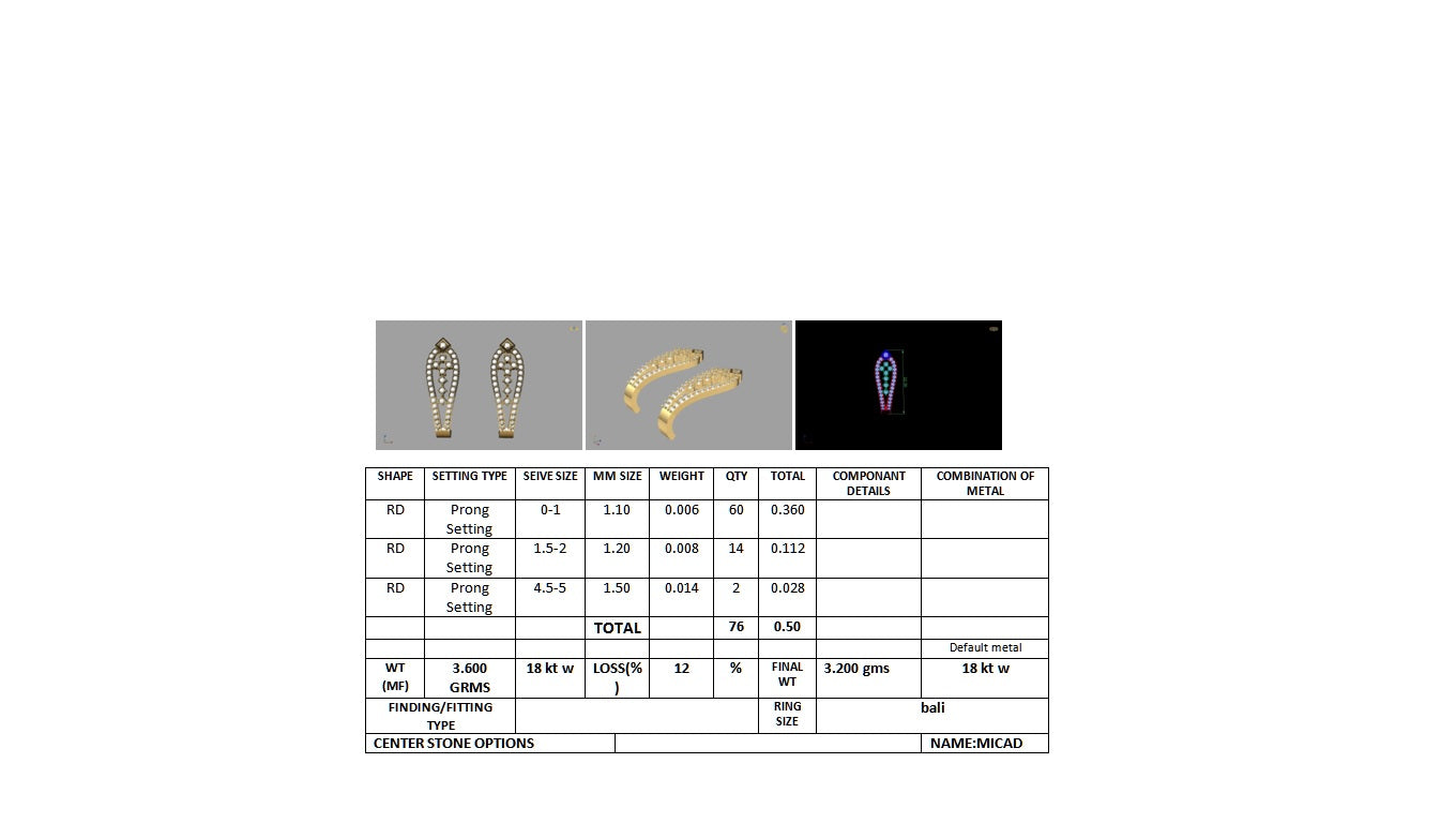 3D Jewelry Design Earring Files JCAD 27