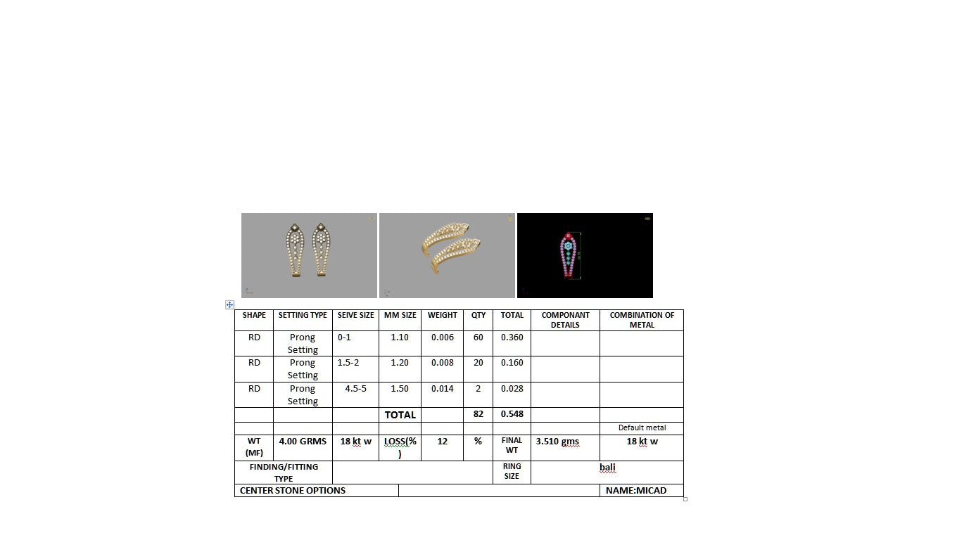 3D Jewelry Design Earring Files JCAD 28