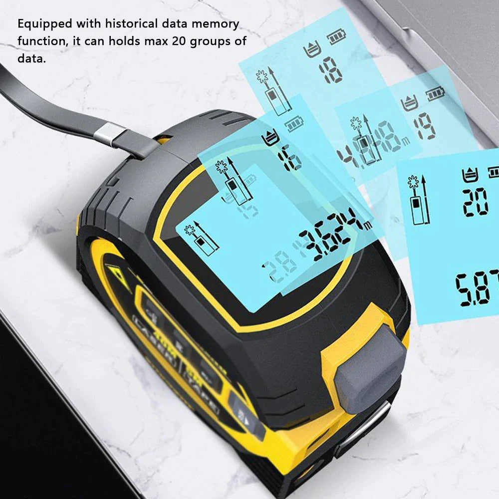 Measure with Precision - NEOHEXA™ 3-in-1 Laser Tape Measure for Accurate Distance Measuring