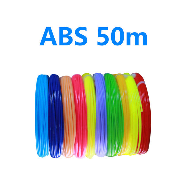 Endless Possibilities with Our 3D Pen Filament - 50/100/200 Meters Rainbow Colors Refills for 3D Printing and Drawing