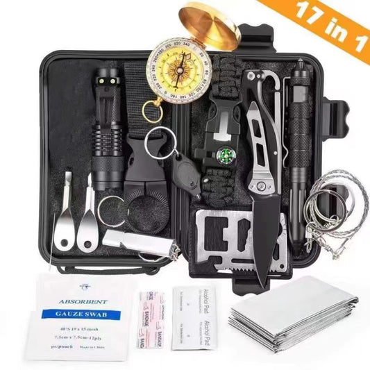 Get Ready for Anything with the Ultimate Survival Kit - Includes 17 Essential Tools and Heavy-Duty Carrying Case