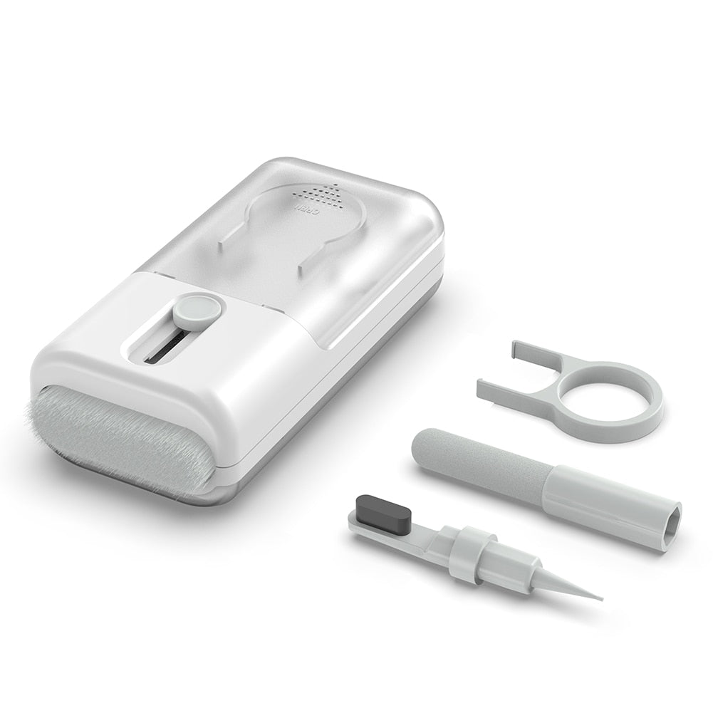 Get your digital devices looking like new with our Multifunctional 6-in-1 Cleaner Kit for Airpods, Earbuds, and Keyboards