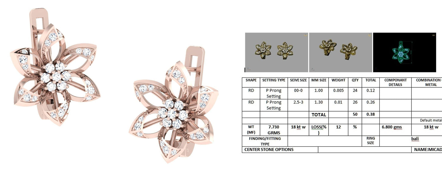 3D Jewelry Design Earring Files JCAD 9