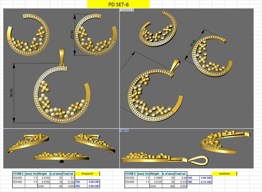 3D Jewelry Design Set Files STL 3DM AFP00091