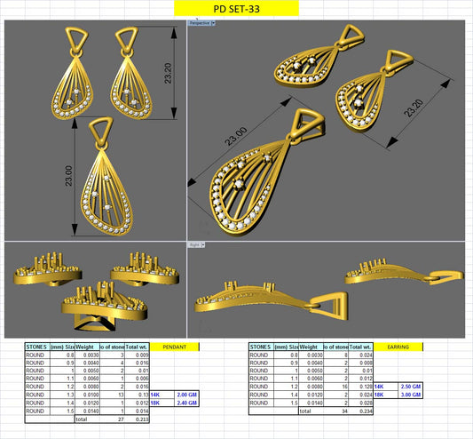 3D Jewelry Design Set Files STL 3DM AFP00093