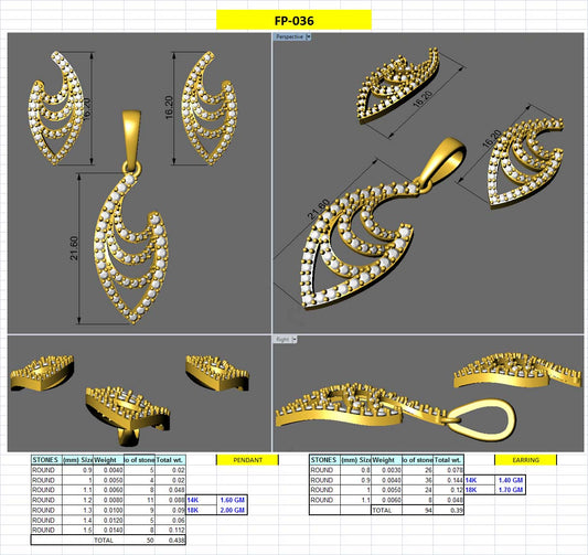 3D Jewelry Design Set Files STL 3DM AFP00094